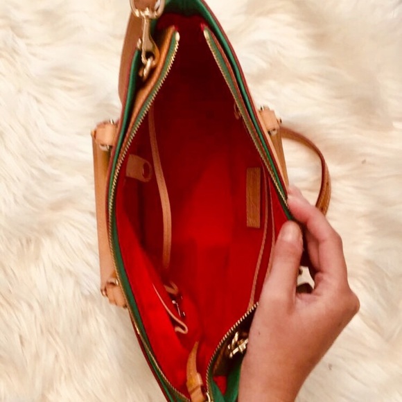 SOLD Dooney & Bourke Textured Leather Zip Satchel - Picture 8 of 8